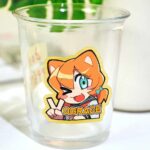 Elegant Brushed Gold Stickers for Luxury Branding – Custom Printing by Vograce