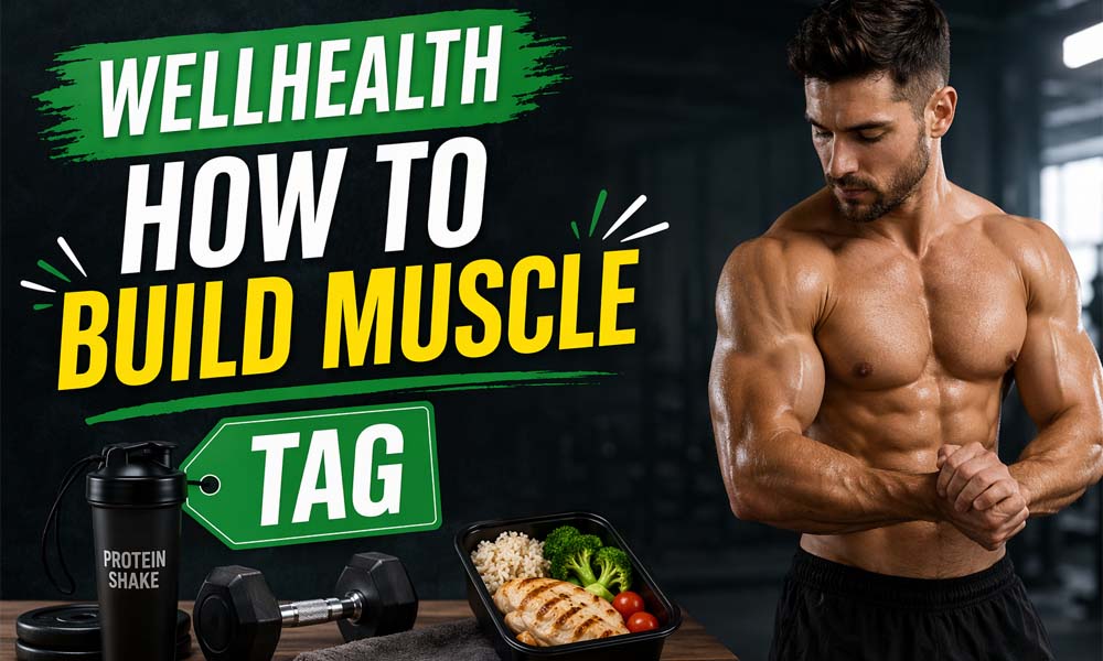 WellHealth How to Build Muscle Tag: Easy Steps to Grow Muscle the Right Way