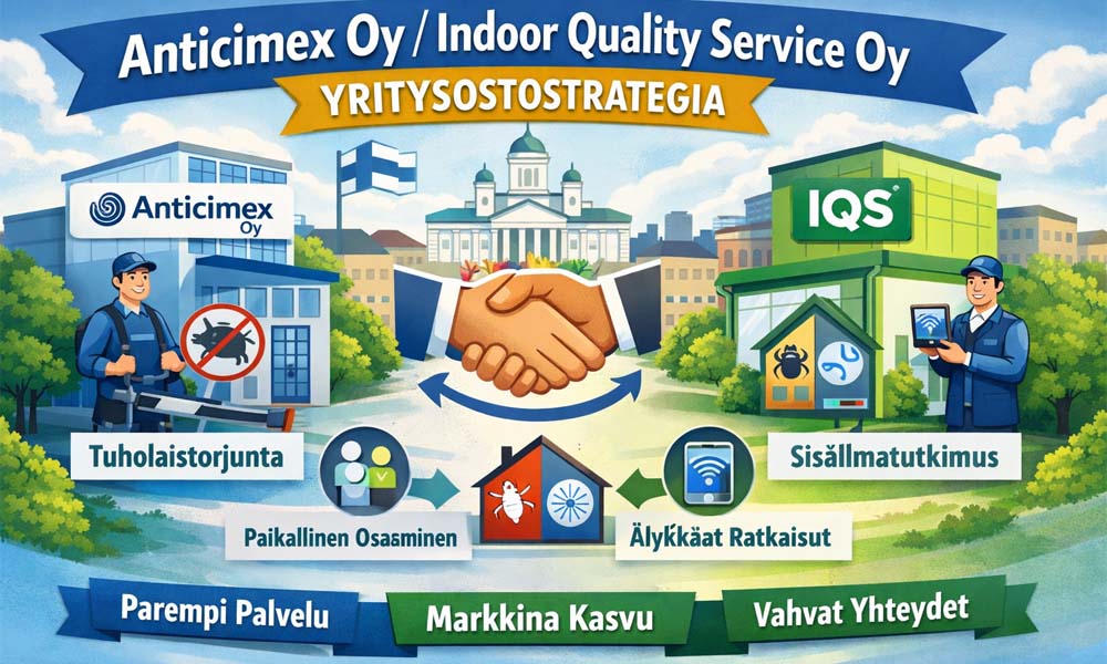 Anticimex Oy / Indoor Quality Service Oy Yritysostostrategia