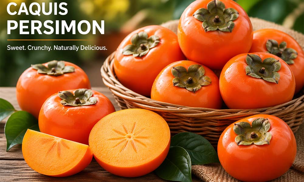 Caquis Persimon: The Bright Orange Fruit You Can Eat Like an Apple