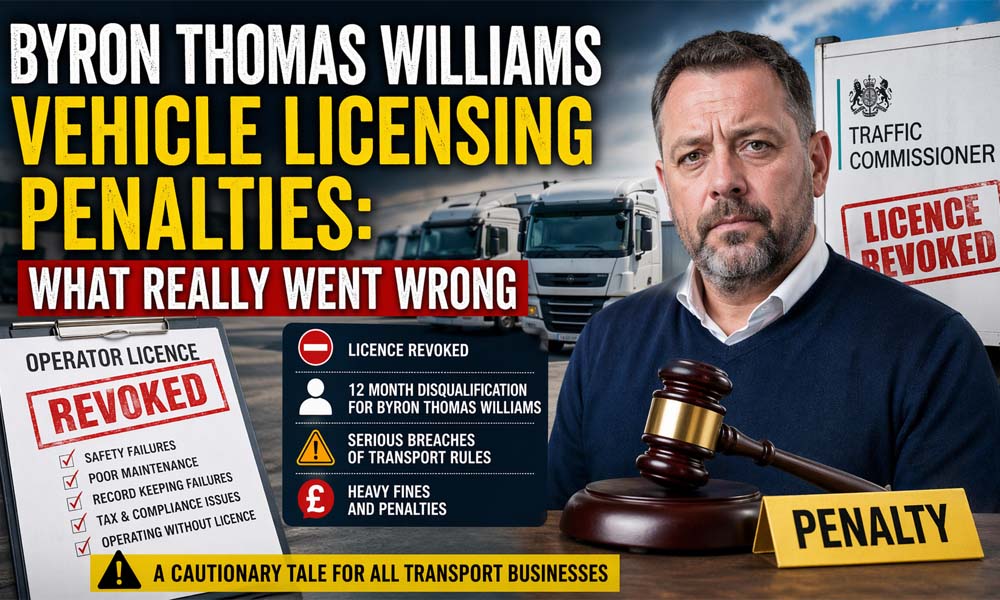 Byron Thomas Williams Vehicle Licensing Penalties: What Really Went Wrong