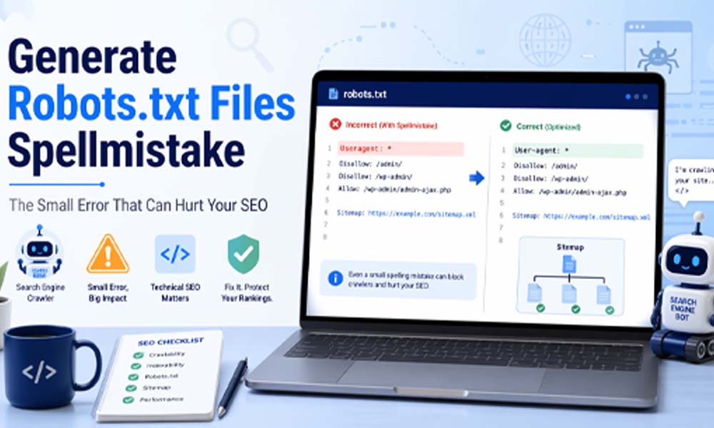 Generate Robots.txt Files Spellmistake: The Small Error That Can Hurt Your SEO