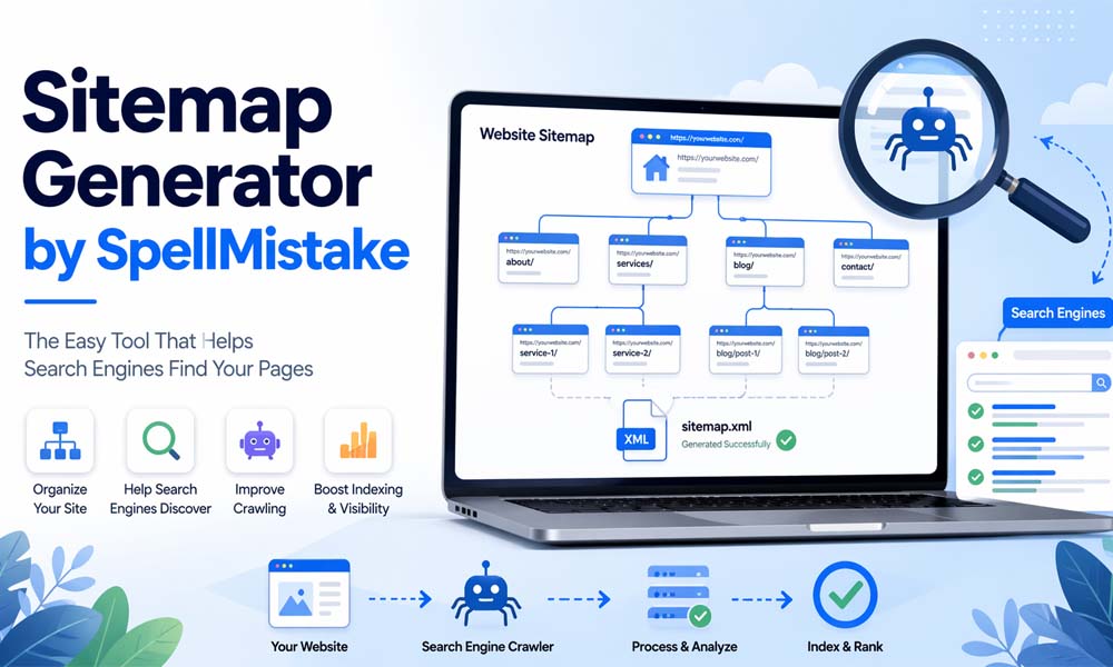 Sitemap Generator by SpellMistake: The Easy Tool That Helps Google Find Your Pages