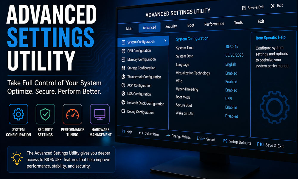 Advanced Settings Utility: The Hidden Tool That Controls Your PC