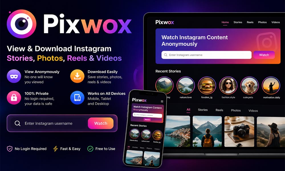 Pixwox: How to Watch Instagram Stories Without Anyone Knowing