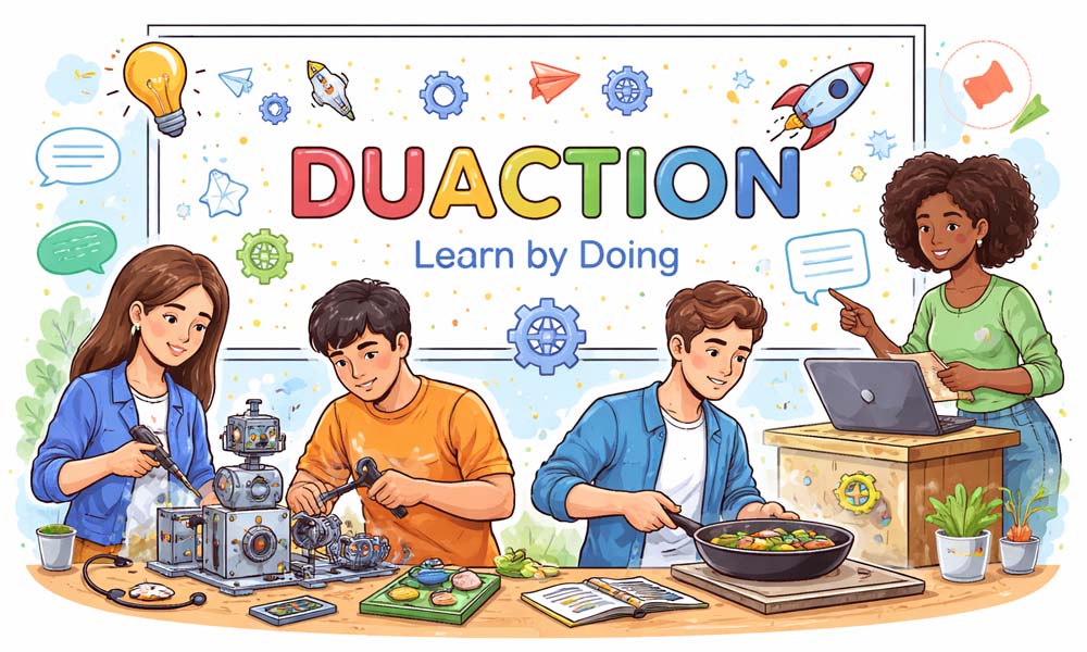 Duaction: Learn Faster by Doing, Not Just Thinking