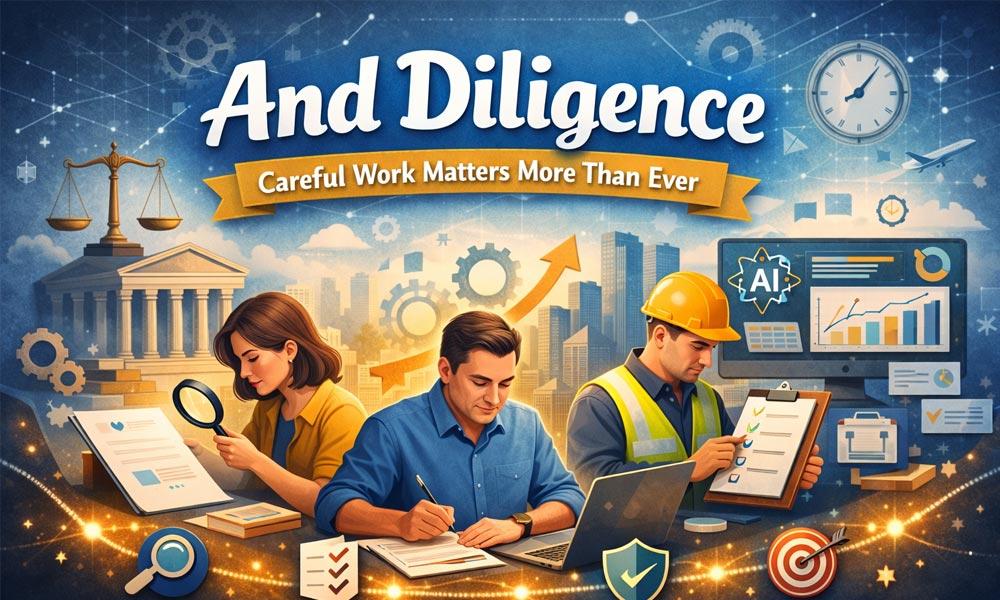 And Diligence: Why Careful Work Matters More Than Ever Today