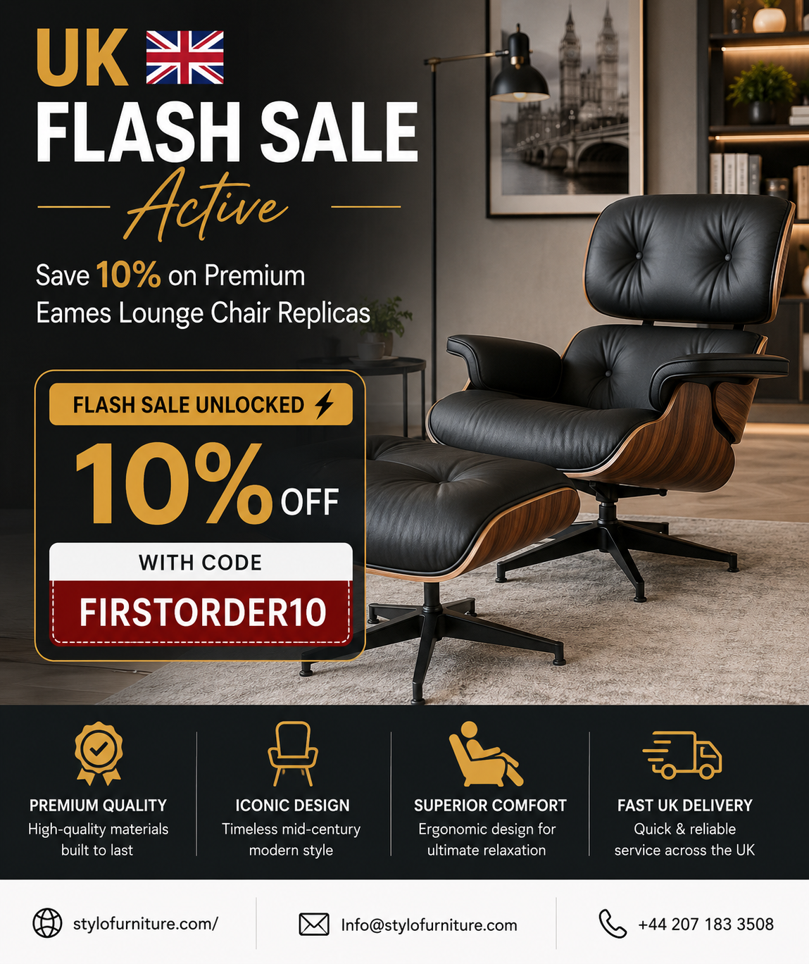 Premium Eames Lounge Chair Replicas