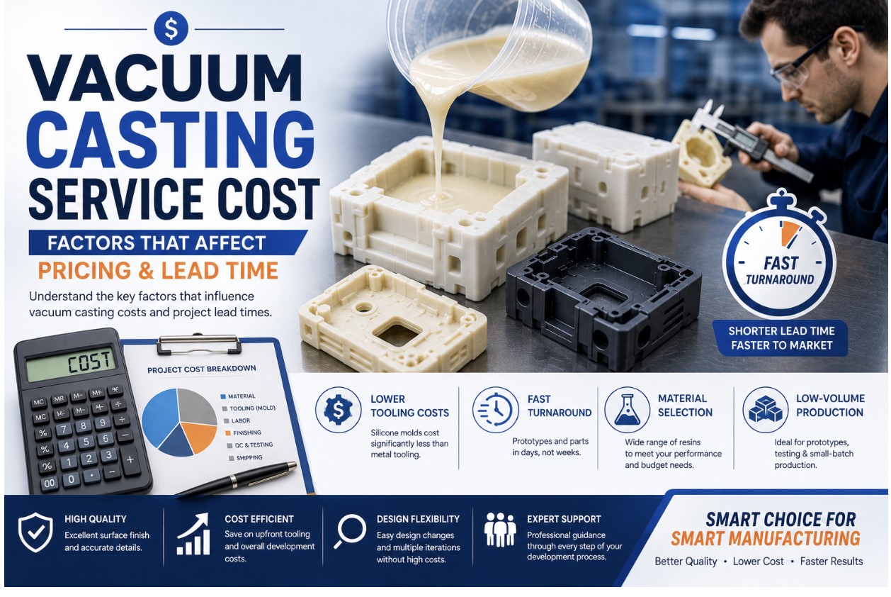 Vacuum Casting Service Cost: Factors That Affect Pricing and Lead Time