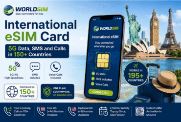 International eSIM Card Delivers 5G Data, SMS and Calls in 195+ Countries