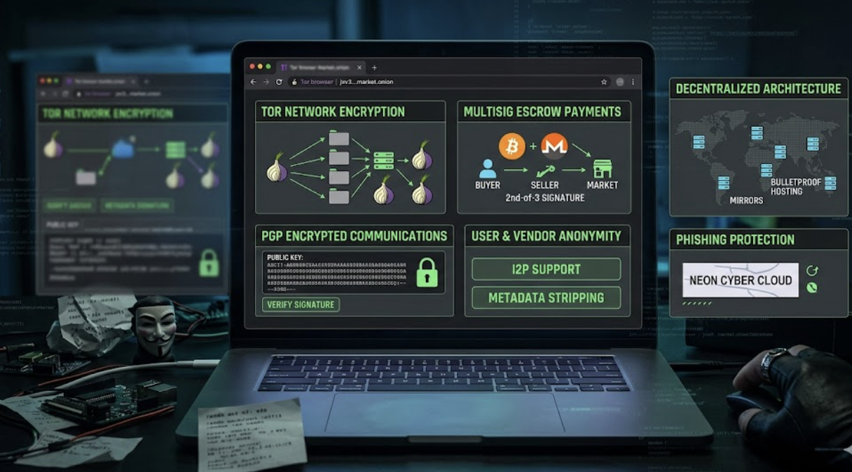 Darknet Marketplaces and Security Features