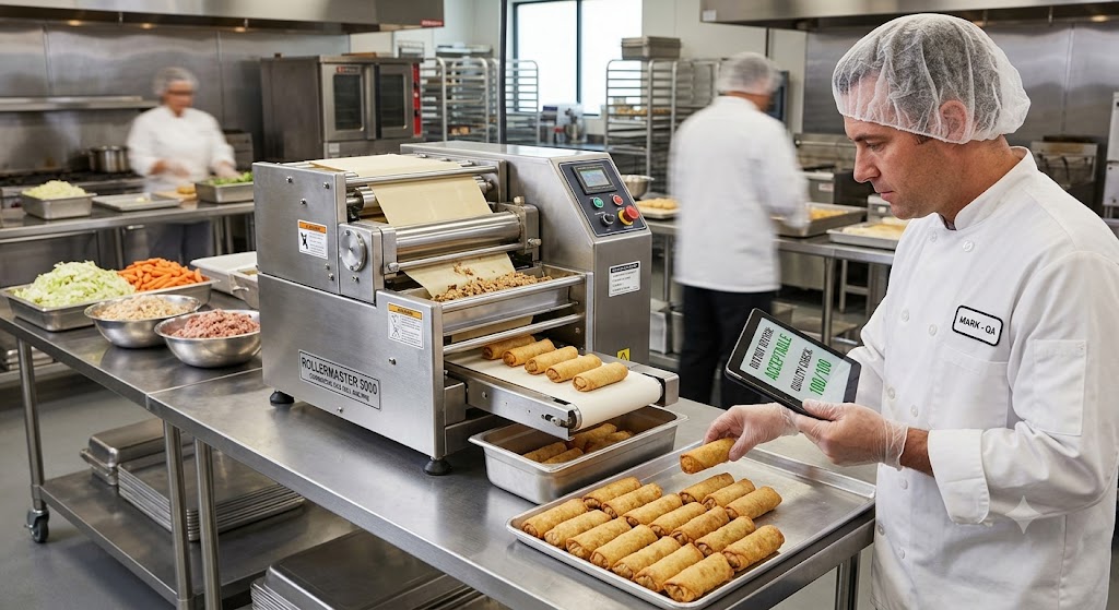 An Output Review for a Commercial Egg Roll Machine