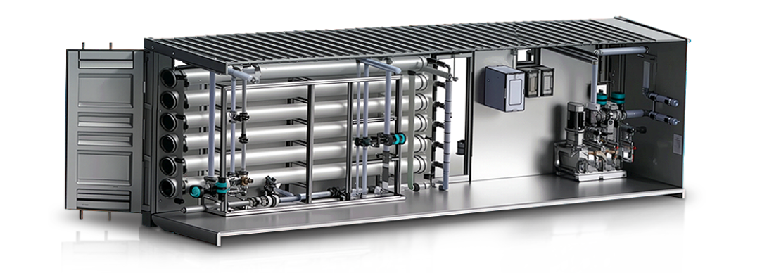 QILEE Containerized Water Treatment System with integrated treatment equipment