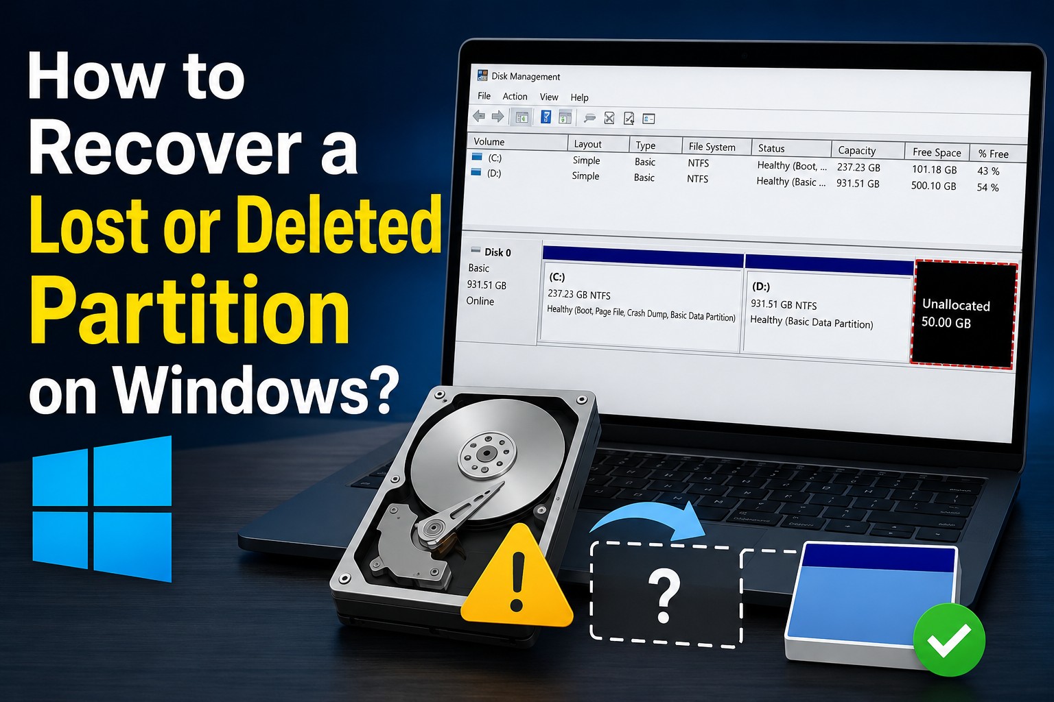How to Recover a Lost or Deleted Partition on Windows?