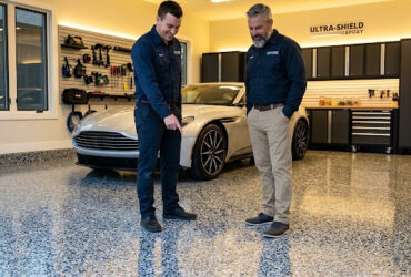 Flake Epoxy Garage Flooring