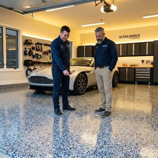 Flake Epoxy Garage Flooring