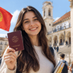 Portugal student visa application guide showing international students preparing documents for studying in Portugal