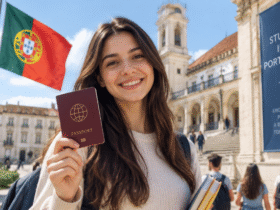 Portugal student visa application guide showing international students preparing documents for studying in Portugal