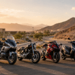 Motorcycles for sale UAE showing different motorcycle categories including sportbike, cruiser, touring, scooter, and off-road bikes